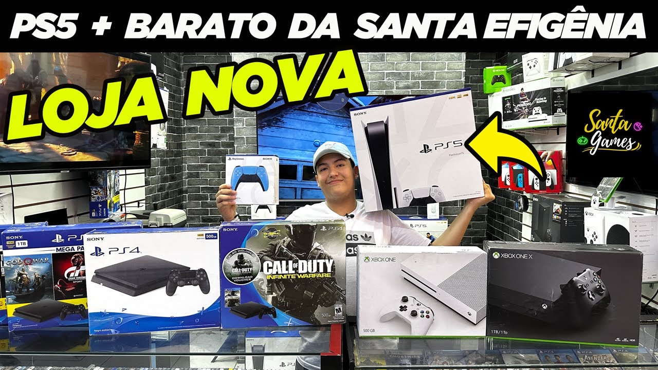 PS5 barato aqui na AYA GAMES! Melhores preços da santa Efigênia